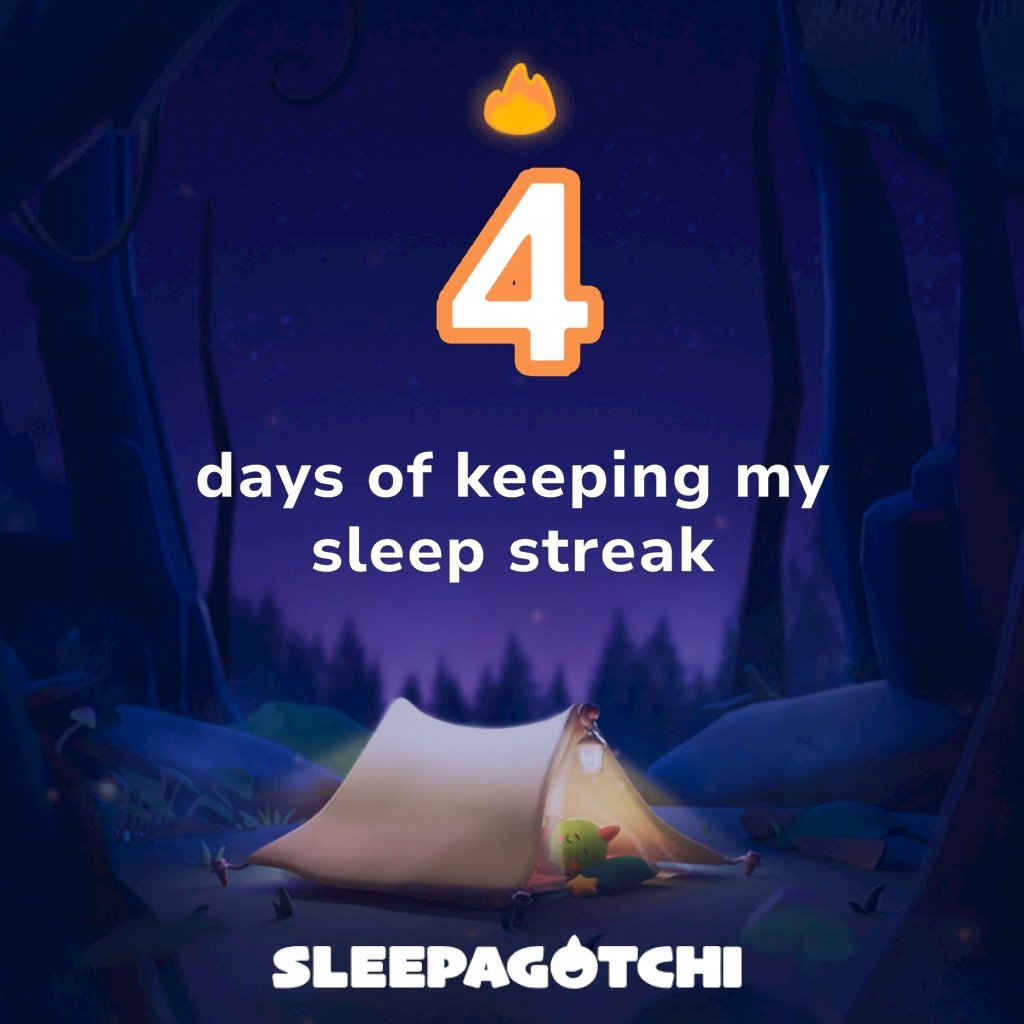 AlexShaposhNik's tweet photo. Got a sleep streak and vSLEEP!
Join me on Sleepagotchi.
https://t.co/r0ySn88oS0 https://t.co/P1VC7QROQ6