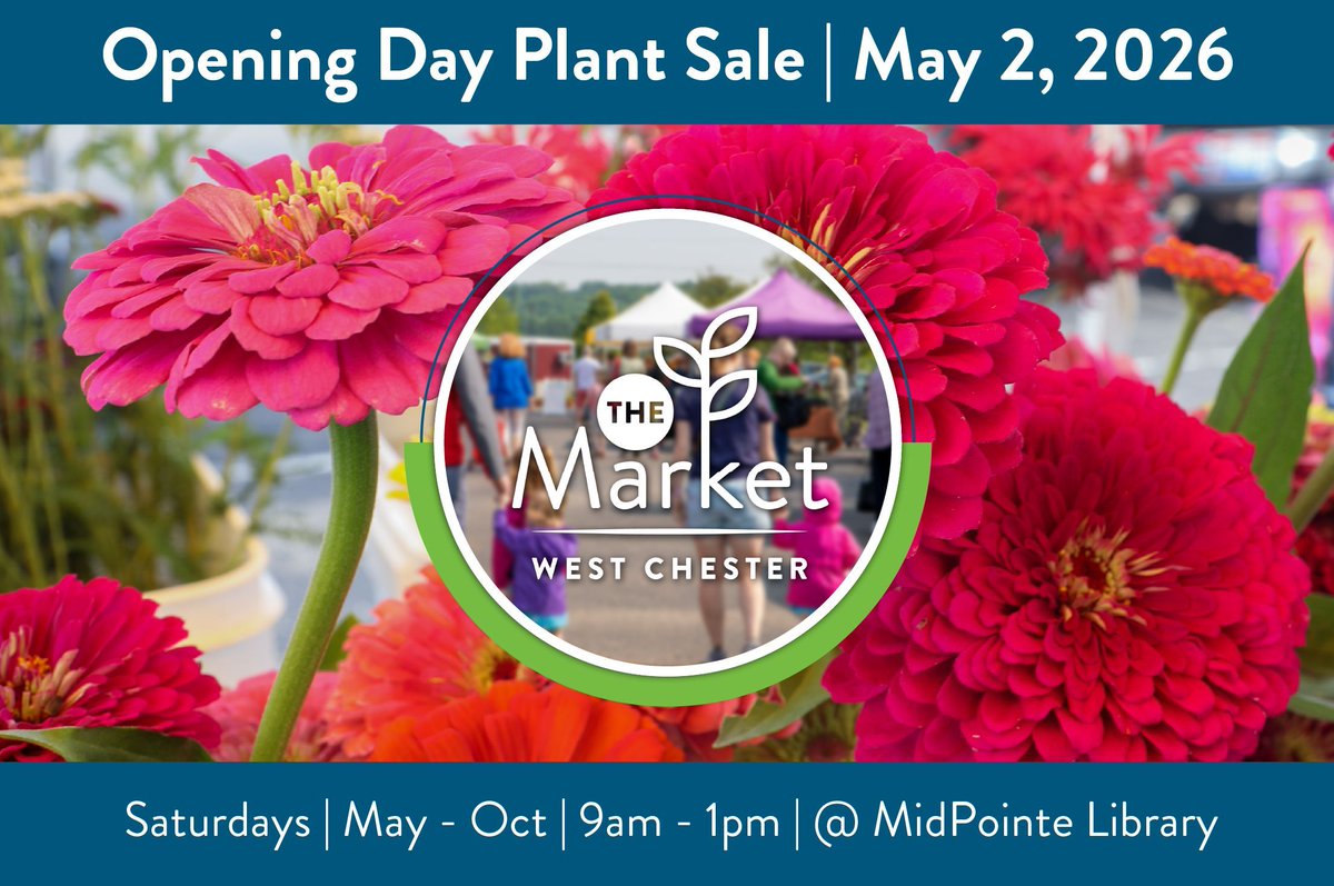 westchestertwp's tweet image. Looking for new plants this summer? Stop by the plant sale on the opening day of the West Chester Farmers Market at MidPointe Library on May 2, 9 a.m. to 1 p.m.

Join us to shop for plants, fresh food, baked goods, handmade arts and crafts from local vendors.

#WestChesterOh