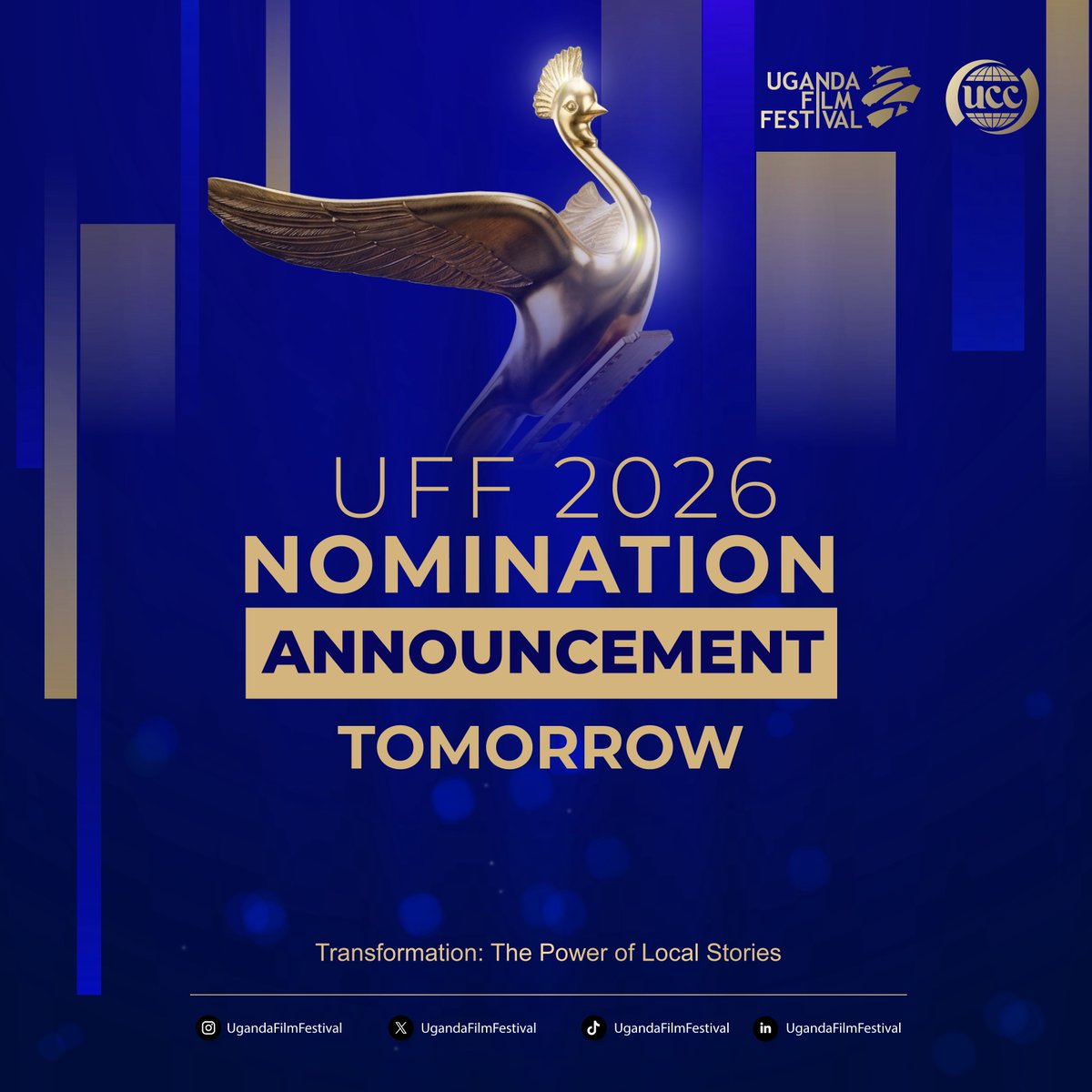 From submissions to selections, every story has been carefully reviewed, every frame considered, and every voice heard.

Tomorrow, the nominations are unveiled. 🥁

Thank you for telling our local stories. The journey to the grand celebration begins.

#UFF2026 #UgandaFilmFestival