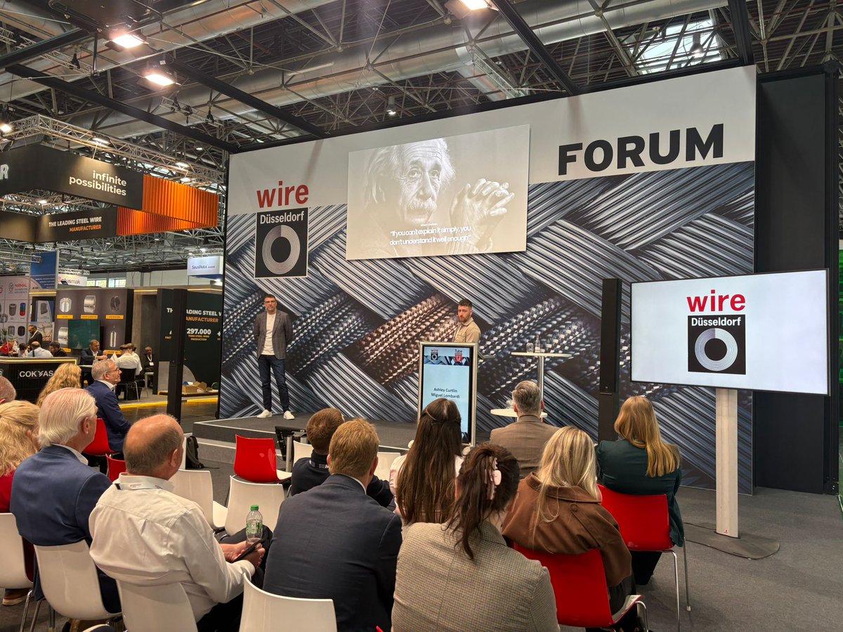DenfieldAdv's tweet photo. Earlier on today, our very own Digital Director, Miguel, and Head of User Experience, Ash, took to the stage at wire Düsseldorf to discuss digital strategy and visibility in the current landscape, thinking about why businesses need to think differently about website structure, content and digital presence in an AI-first world. 

Here’s a little look at them in action… 

#wireDusseldorf #IWMA #DigitalTransformation