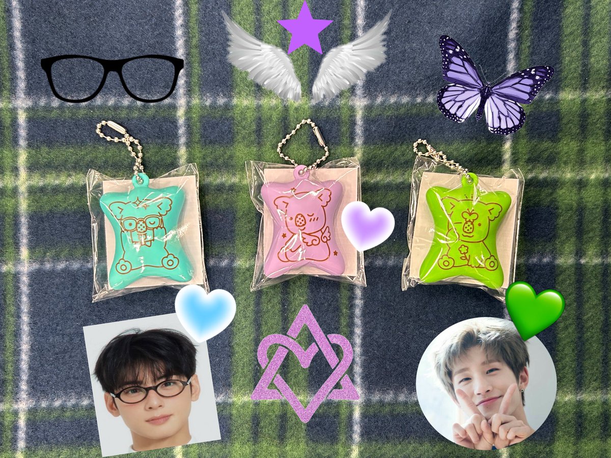 Z3I72b6DgRtyO2f's tweet photo. お昼休み🏪フ○○マ✨️で🤩ラッキー🍀
#ガムキャップ 対象ガムを買うよ🛒
ASTRO✡️メンバー🧡♥️💛️️🩵💚🐺💜いけたけど✨️少し抑えて✋ピンポイント👀で🛍️かわいい~💘
🐨️👓️🩵➰🐰👓 #めがねウヌくん
🐨🪽💜➰ #AOHA 💜
🐨🦋💚➰🐶🦋 #JINJIN #ASTRO
#推し色 #차은우 #진진 https://t.co/6R4LGq5w6Y