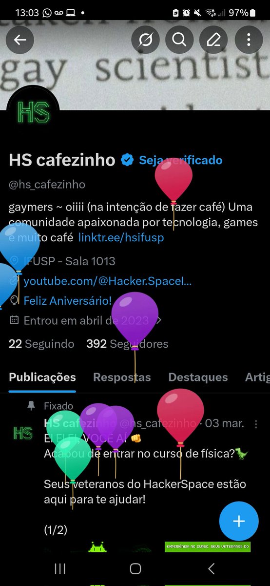 HS cafezinho tweet media