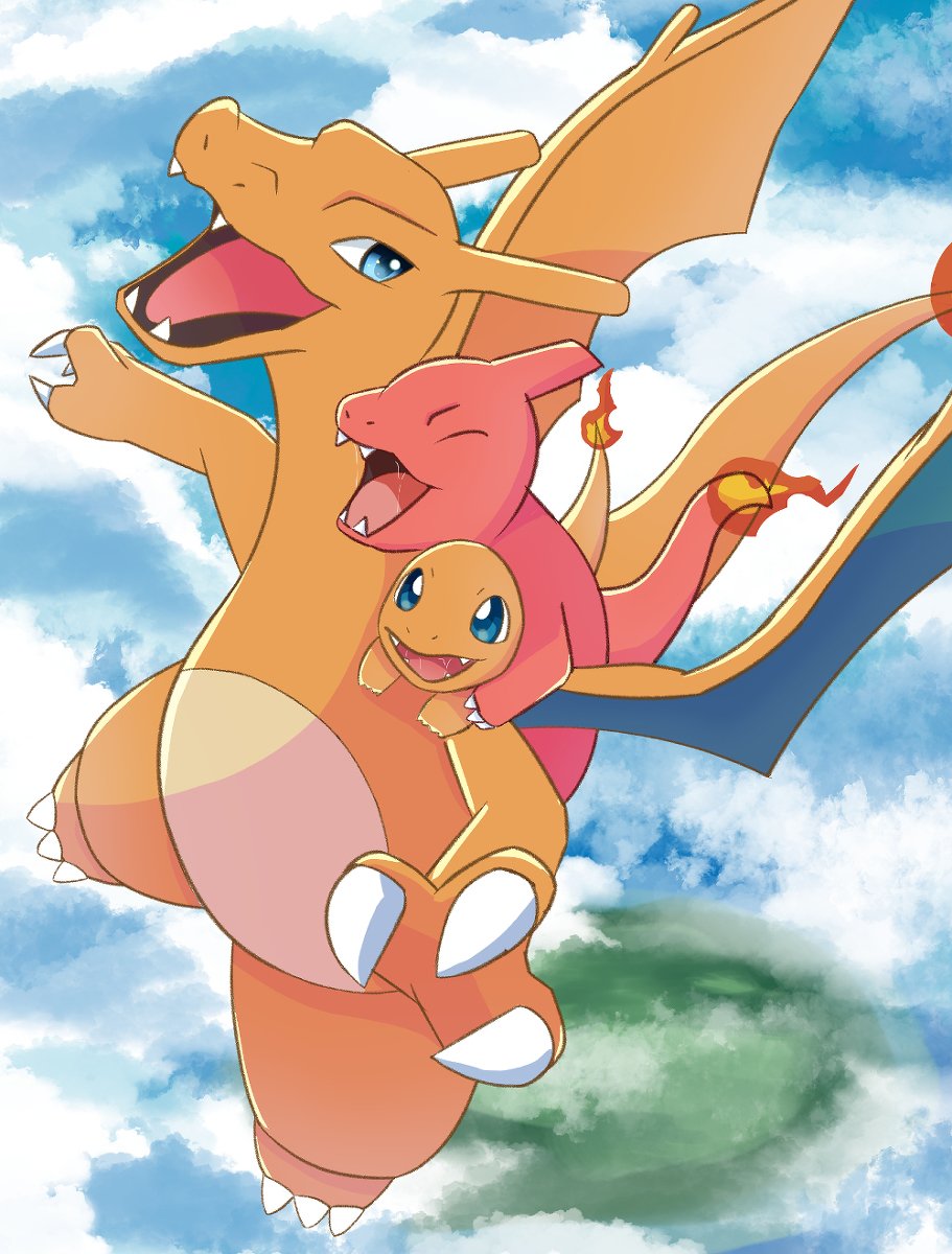 RelentlessZard's tweet image. Don't take family for granted ❤️‍🔥
#Charmander #Charmeleon #Charizard #anipoke #pokemon 
credit: @rumine_y