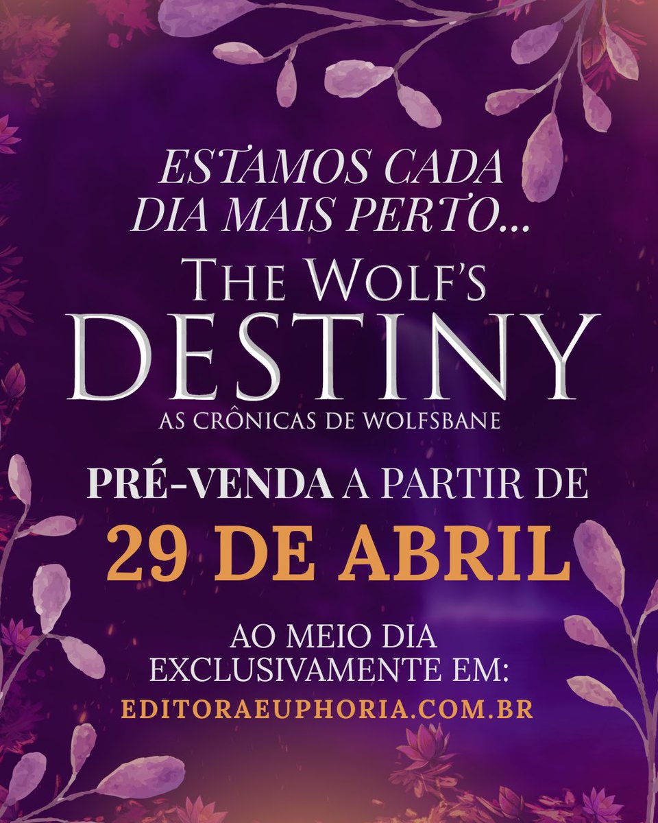 editoraeuphoria's tweet photo. 🪻Estamos cada dia mais perto do arco final! #Wolfsbane https://t.co/2ADFwyZWiO