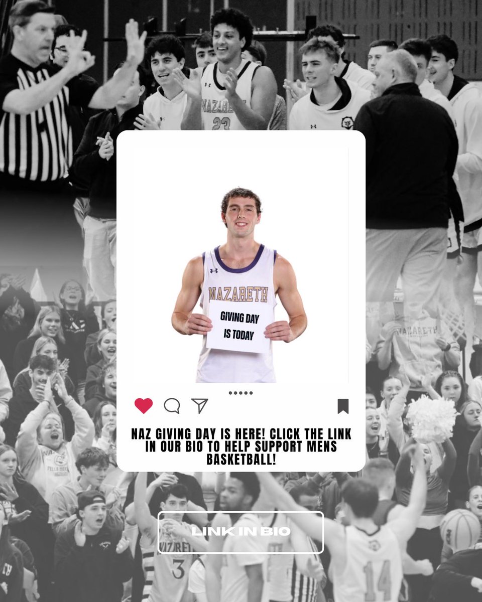 NazBasketball's tweet photo. Officially giving day!

Click the link below make an impact on Nazareth Basketball

https://t.co/bILcnSsVmD

#FlyWithUs https://t.co/i0STQxu2UG