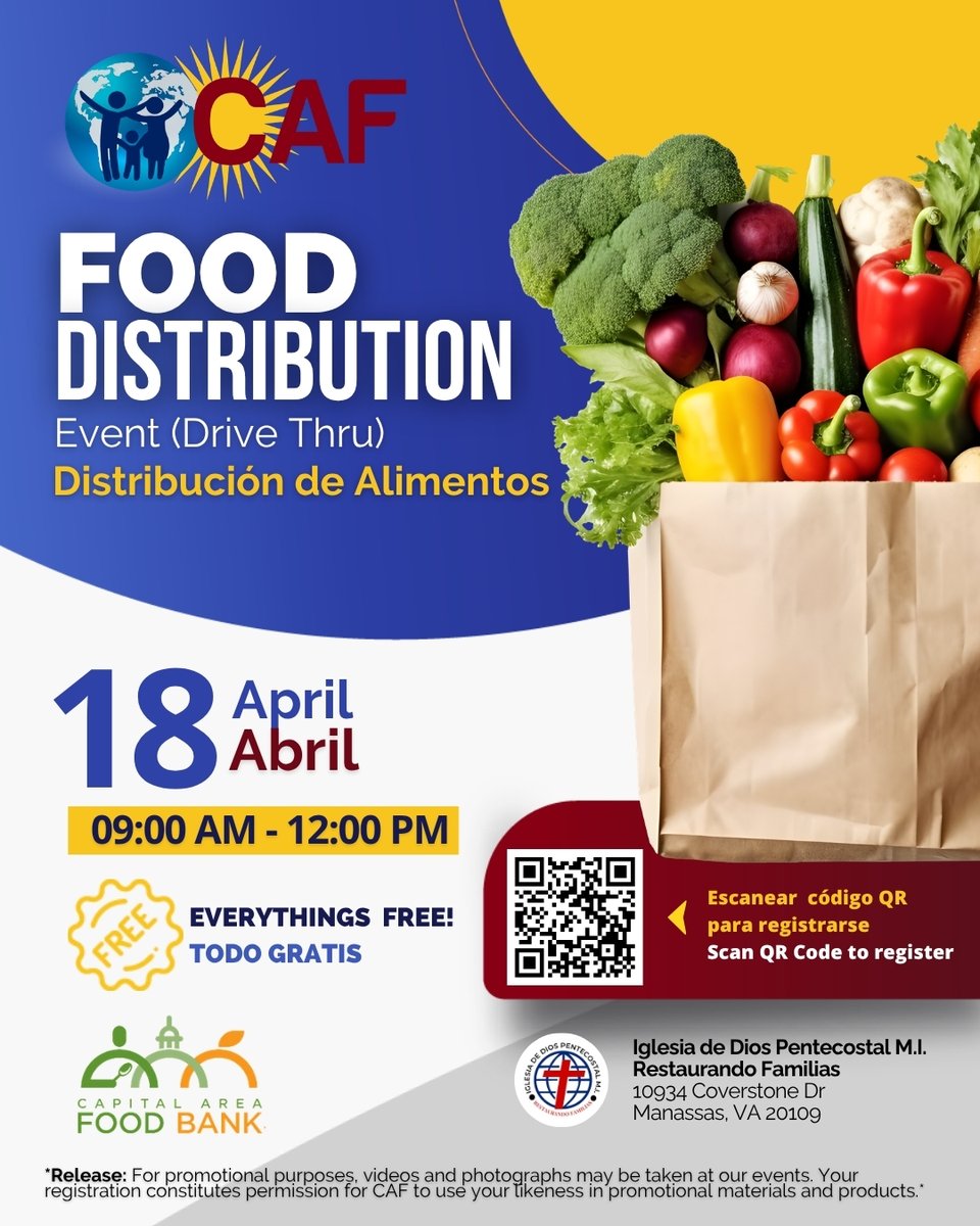 MyCafOrg's tweet image. 🍎 In Maryland &amp;amp; Virginia? Join us this week for fresh, nutritious food! CAF and faith-based partners are here for you.

👉 Register: caf.mycaf.org/events/

#Community #FoodAssistance #CAF