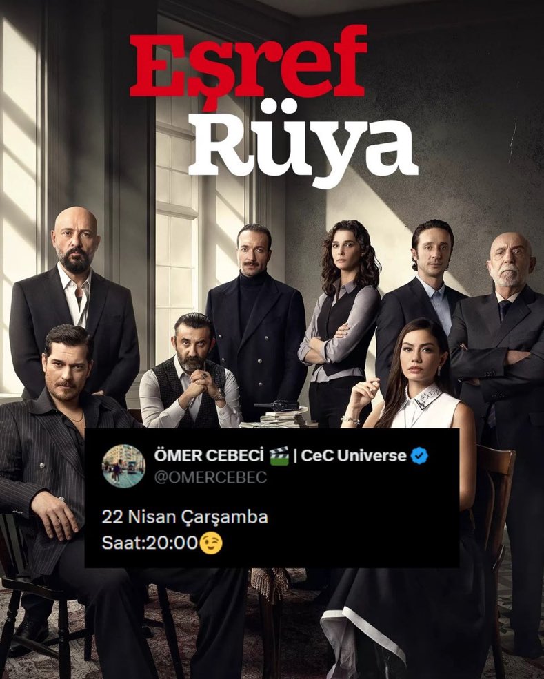 muratogucoglu19's tweet photo. #EşrefRüya muhteşem bir bölümle 22 Nisan Çarşamba Kanal D'de. 🤞

Yalan haberler'e itibar etmeyiniz! https://t.co/cmJ6w2bSsY