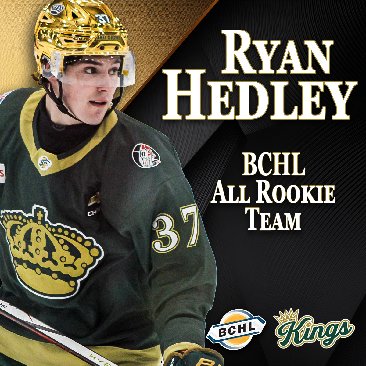 BCHLKings's tweet photo. Huge congratulations goes out to Ryan Hedley who has been named to the BCHL All Rookie team for the 2025-26 season!

#LonglivetheKings👑 https://t.co/v0M814euoM