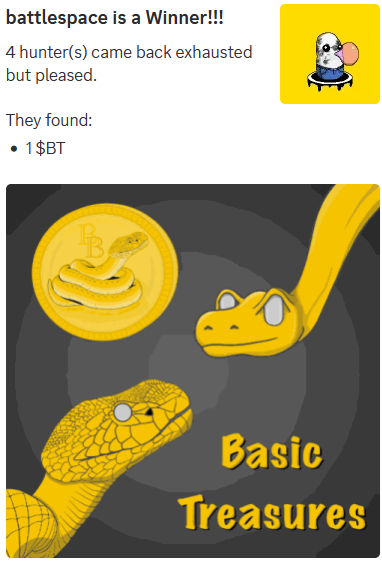 MPhobos1877's tweet photo. Won a Basic Treasure in the Basic Discord using a @Voi_Net Basic Pixel Buddy 💯❗️  Visit the Basic Discord and try your luck at finding NFT's, Tokens and 🪙Basic Treasures🪙

#VoiGames @Belinda_algo @AlgoNFT_Quilt #Voiagers @Voi_Net https://t.co/Z20VFIb9Eq