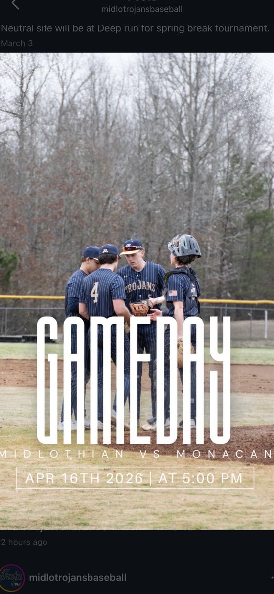 Midlothian Trojans Baseball tweet media