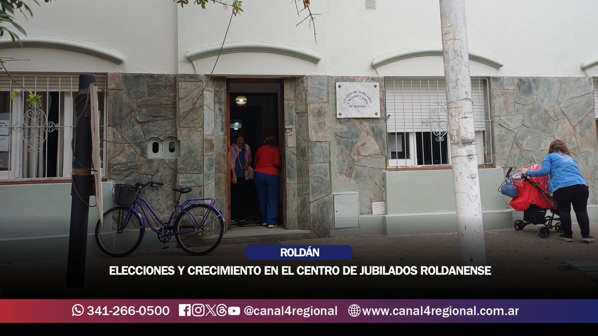 🗳️👵 ELECCIONES Y CRECIMIENTO EN EL CENTRO DE JUBILADOS DE ROLDÁN

Olga Bugnon hizo un balance de su gestión y hay muchas novedades para los adultos mayores de la ciudad. 🇦🇷✨

📺 CANAL 4 REGIONAL
💻 canal4regional.com.ar
📲 RS: <a href="/canal4regional/">CANAL 4 REGIONAL</a>