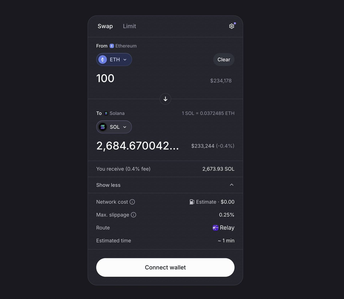 willwarren's tweet photo. Swapping between different chains is now part of the default swap flow, no separate tab.

And it's powered by 0x Cross Chain Swap API, which is a huge milestone. https://t.co/Gc6uPu7inn