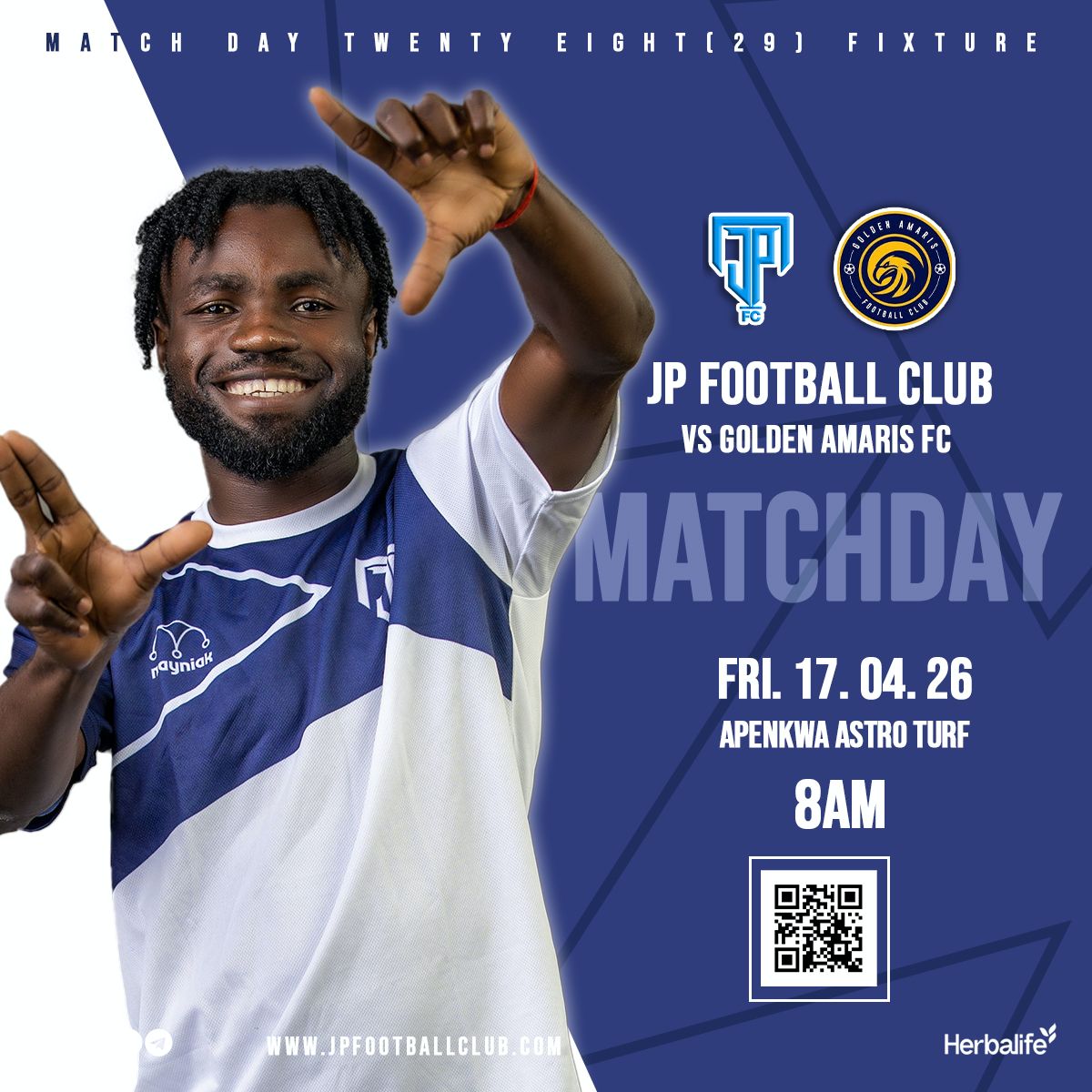 _JP_FC's tweet photo. Meet us at Apenkwa as we face Golden Amaris FC 

#JPFC
#JPFCHerbalife https://t.co/UgfZvf4DXe