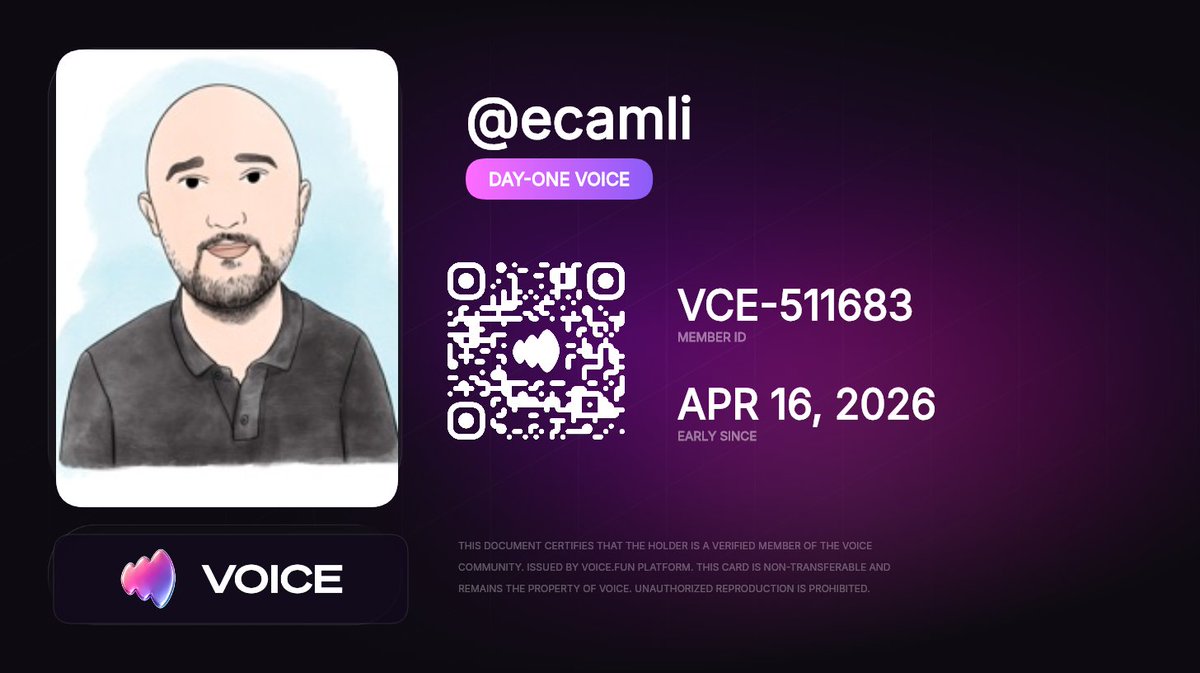 ekinoks_26's tweet image. Just got my @Voicehavefun membership card!

Member ID: VCE-511683

#Voice #VoiceFun #VoiceCommunity