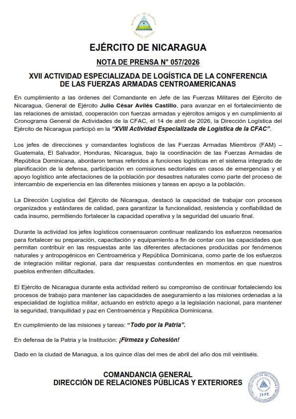 Ejército de Nicaragua tweet media