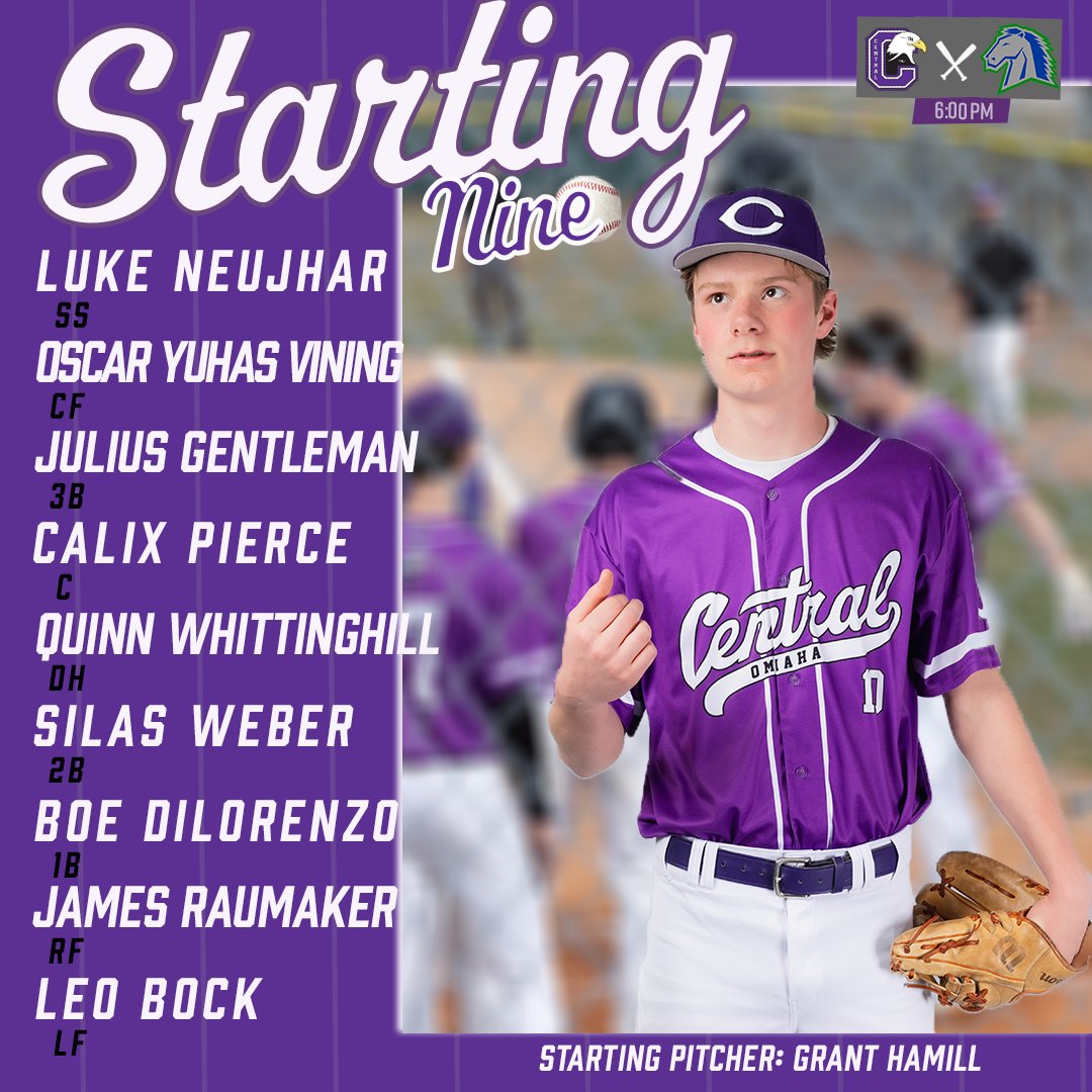 OPSCHSAth's tweet image. Starting Nine for round two of the Metro Conference Tournament for @OPSCHSBSB:

#PlayBall