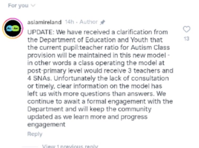GMbunchanumbers's tweet image. Details end up being unclear when you go on a solo run @Education_Ire 🤷‍♂️ 

So if the student numbers, staffing and funding of these insultingly named “inclusive” classes are the exact same as standard autism special classes then what’s the difference or point in them? 

#EdChatIE