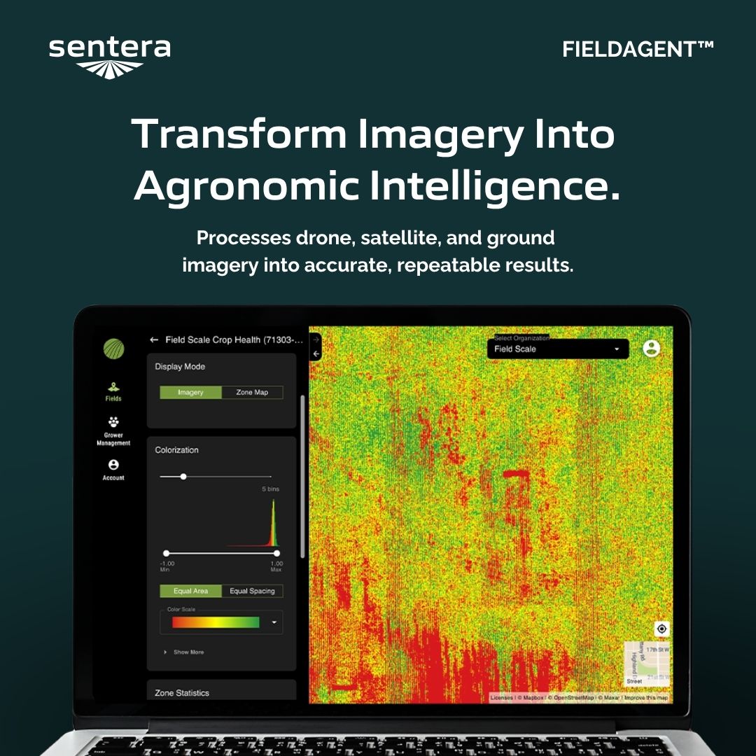 senteraofficial's tweet image. From imagery to insight, all in one place.

FieldAgent™ brings drone, satellite, and ground data together to deliver accurate, repeatable analytics that support better agronomic decisions at any scale.

Learn more: sentera.com/agronomic-anal…

#FieldAgent #PrecisionAg