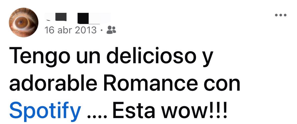 Mi relación más duradera es con <a href="/Spotify/">Spotify</a> .. que hoy cumple 13 años 💖