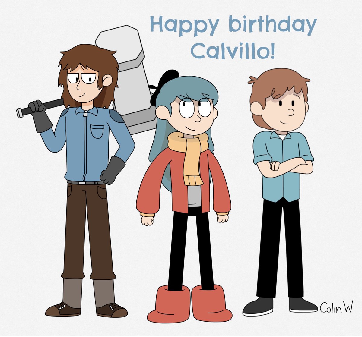 cwalke00's tweet photo. Nolan has been updated with a new design. A gift for @CalvilloSTX1998 on his birthday 

Nolan is part of the Hilda and the Frost Child fanfic.

Hilda’s design in this artwork belongs to @JohanLican and David’s design belongs to @coollyallart 

#Hildafanart #Hilda #hildaoc https://t.co/e7tKi95jFP