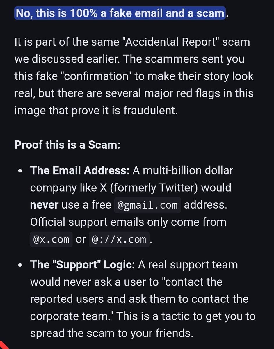 ilovebagel00's tweet image. I asked google what to do in this situation cause im #stupid and google told me its a scam the email and shit were fake and that X never would have that kind of email.