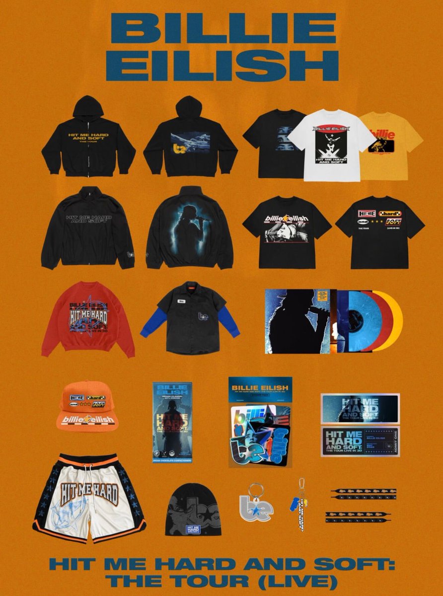 Shop the new @billie3dmovie merch alongside a new 'HIT ME HARD AND