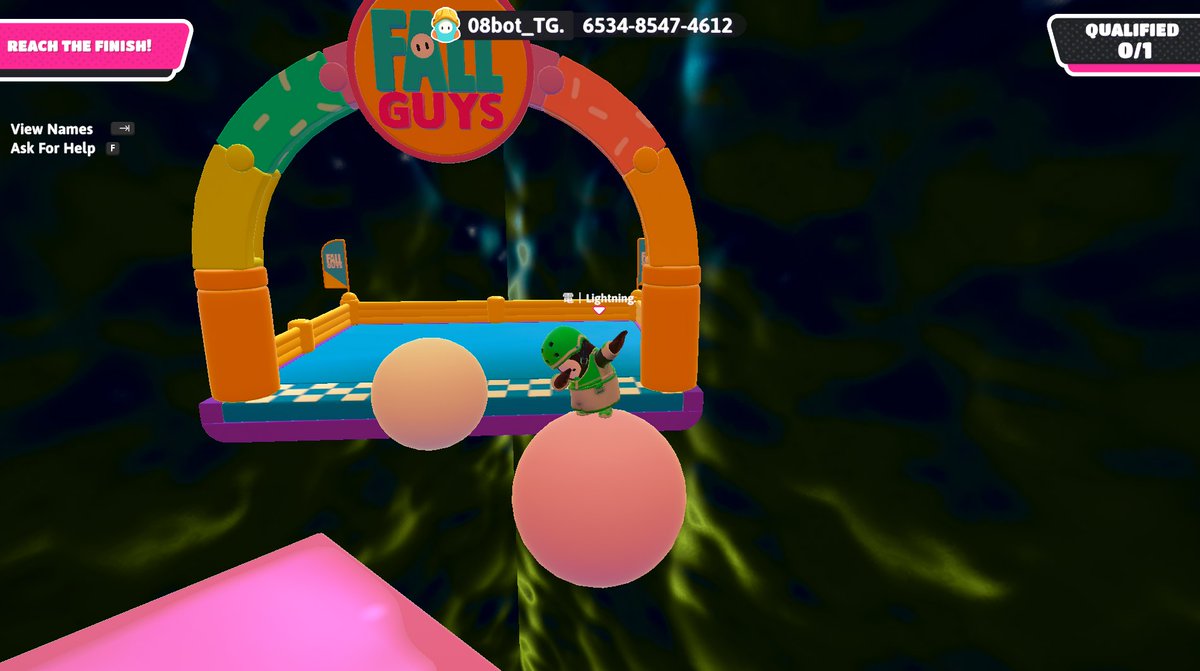 Lightning_BG's tweet image. #FallGuys #FallGuysCreative #FallGuysMaker

Acid Ashes by 08bot_TG.

The map has overall vibes, with a lot of colorful object and a single black background. But, the gameplay was somewhat repetitive, Some jump and dive, and with some speedy parts. It wasn't bad, Indeed I enjoyed