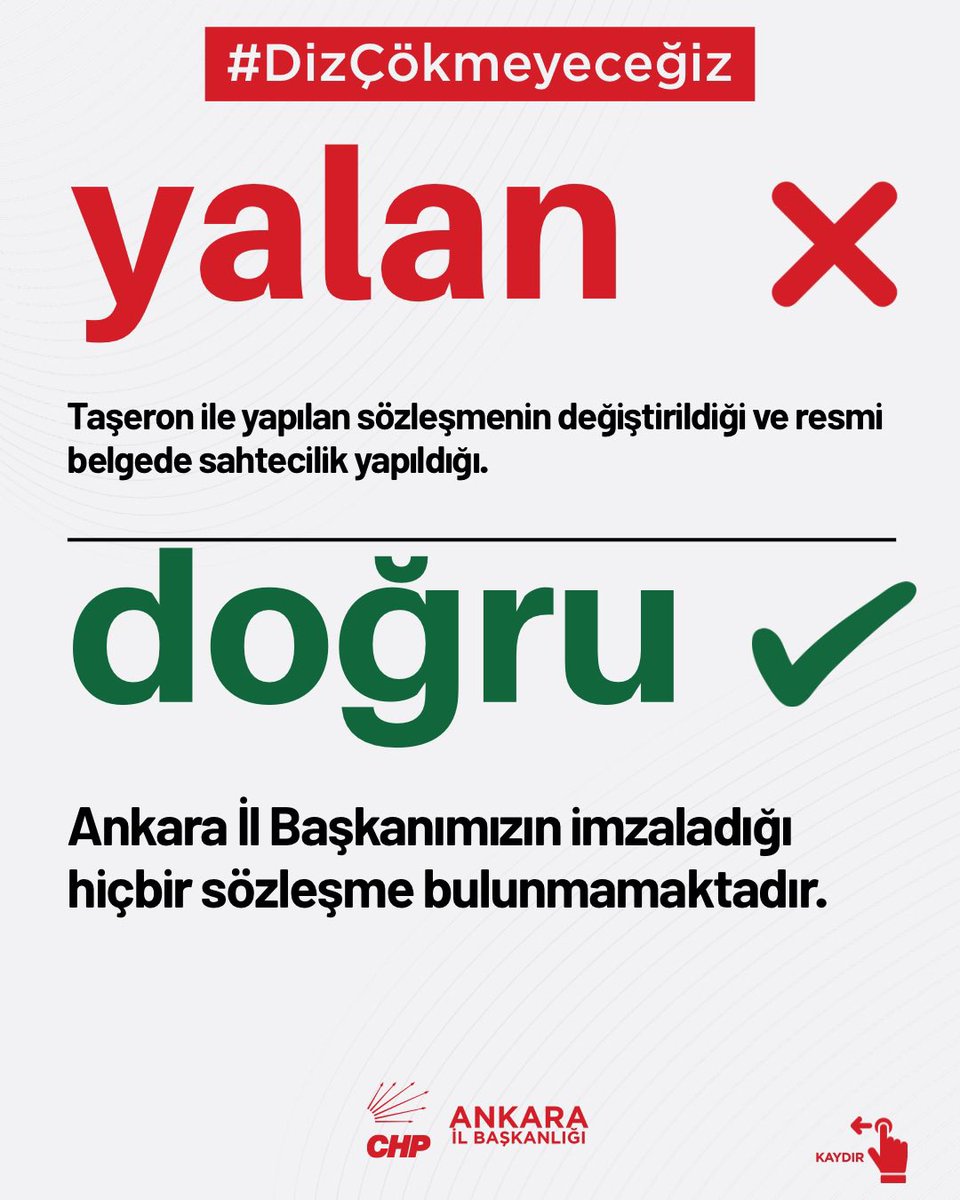 CHPankarailbsk's tweet photo. BASIN VE KAMUOYUNA

Son günlerde kamuoyuna yansıtılan bazı iddialar gerçeği yansıtmamaktadır. Kamuoyunun doğru bilgilendirilmesi amacıyla aşağıdaki açıklamayı yapma zorunluluğu doğmuştur:
•İl Başkanımız Ümit Erkol'un kooperatifi temsil etme ve kooperatif hakkında işlem yapma konusunda noter onaylı imza sirküleri bulunmamaktadır. 
•Protokol, sözleşme ve mali konularda sonuç doğuran bir evraka imza atmamıştır.
•Kendisi ve yakınlarının hesabına kooperatif tarafından yapılan huzur hakkı dışında hiçbir ödeme yoktur. 
•İl Başkanımızın hiçbir sözleşmede imzası bulunmamaktadır. 

Bu kapsamda;
1.Kooperatif açısından 14.178.459,92 TL zarar doğurucu bir işlem olduğu iddiası doğru değildir. Söz konusu durum yanlış hesaplamadan ibaret olup, ilgili dönemde kooperatif hesapları artı durumdadır. Bunu ispat eden tüm mali belgeler savcılık dosyasına sunulmuştur. 
2.Taşeron ile yapılan sözleşmenin değiştirildiği ve resmî belgede sahtecilik yapıldığı iddiası asılsızdır. Ankara İl Başkanımızın imzaladığı herhangi bir sözleşme ve ödeme belgesi bulunmamaktadır. 
3.Projeye sonradan 11 adet villa eklendiği ve 1 adet villanın İl Başkanımıza ücretsiz tahsis edildiği yönündeki iddialar gerçeği yansıtmamaktadır.
13.03.2022 tarihli değerleme ve şerefiyelendirme raporu, tanıtım broşürleri, proje ve ruhsat belgelerinde söz konusu bağımsız bölümler bugünkü haliyle yer almaktadır. Projede hiçbir değişiklik yapılmamıştır. “Villa” olarak ifade edilen bu bölümler 85–100 m² büyüklüğünde 1+1 loft dairelerdir. Villa yoktur. İl Başkanımıza ücretsiz tahsis söz konusu değildir. Kendisi ilgili bağımsız bölümü peşinat ve taksitle ödemek suretiyle satın almıştır. 
4.Taşeron ile özel hukuk hükümleri kapsamında imzalanan ve başkanın imzası bulunmayan sözleşme çerçevesinde, işin gerçekleşme oranı ile avans maddesine aykırı herhangi bir işlem ve ödeme yapılmamıştır.

Kamuoyunu yanıltmaya yönelik bu asılsız iddialara karşı, gerçekleri tüm açıklığıyla paylaşmaya devam edeceğimizi bildiririz.

Saygılarımızla.
CHP Ankara İl Başkanlığı