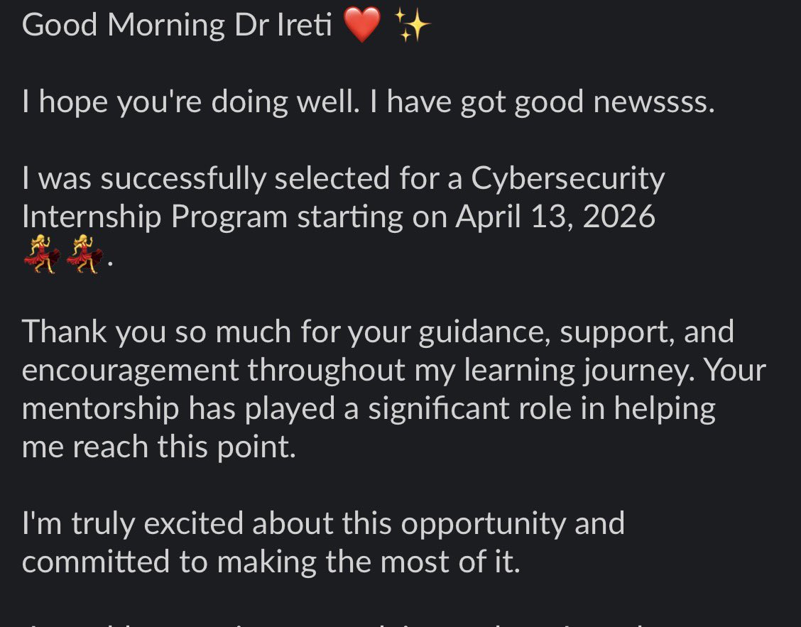 Dr Iretioluwa Akerele tweet media