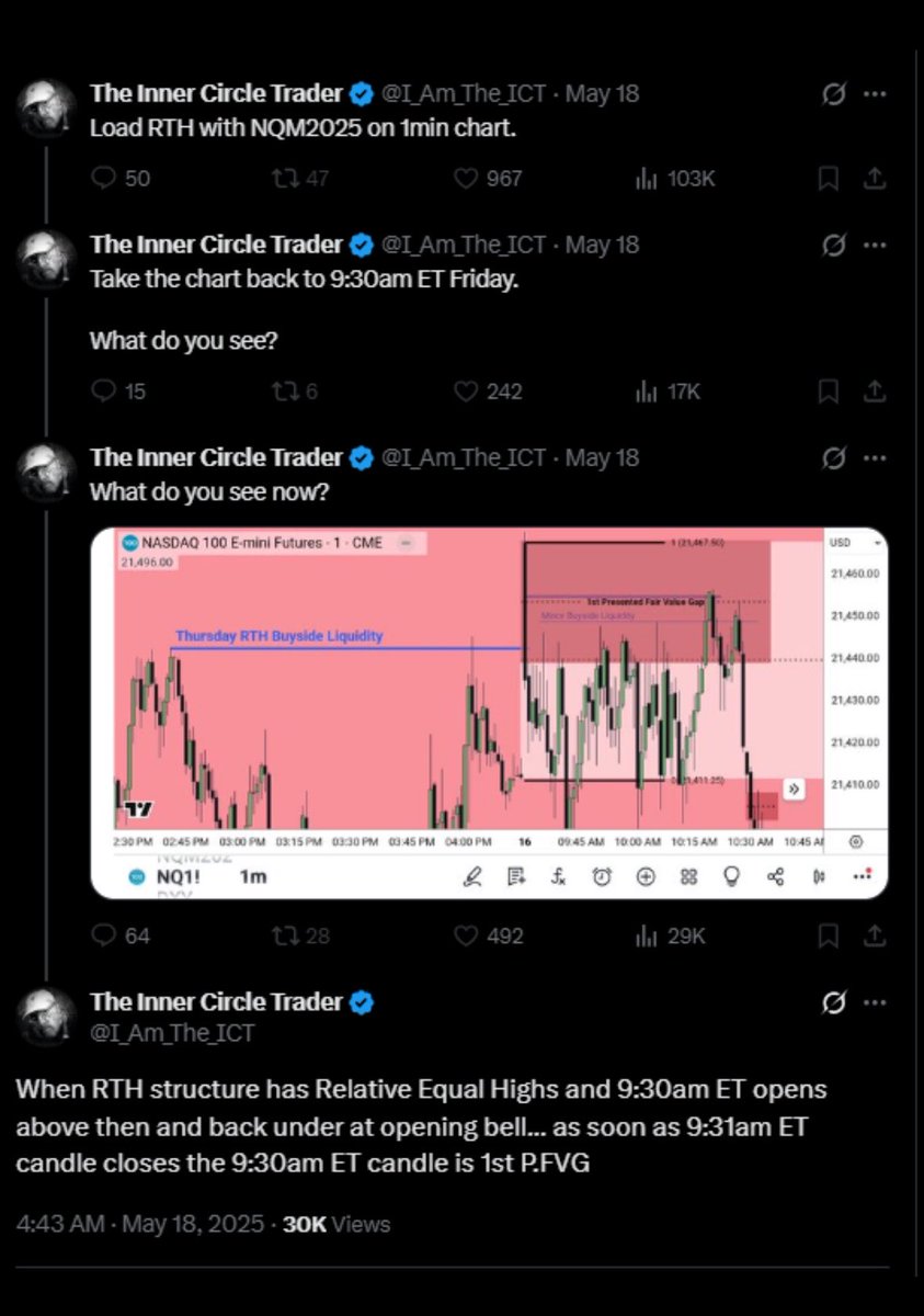 jeffattorney1's tweet image. #Nq 1win and 1L today 
9:50 macro failed me but 10:50 didn’t 🙃
And I just learnt something new about 1st presented FVG today ✨
It’s been a good week on Nq so far💸
#ICT