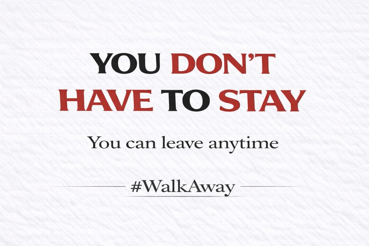 RealWalkAway's tweet image. You don’t have to stay where your values no longer belong.

More Americans are realizing they have a choice, and they’re starting to question everything they once accepted.

More are deciding it’s time to #WalkAway.