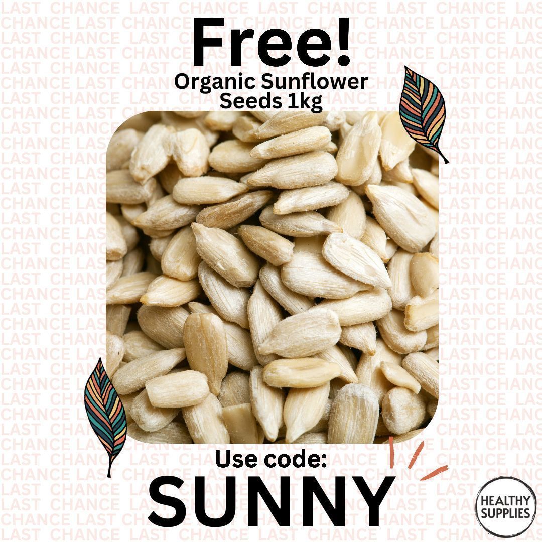 healthysupplies's tweet image. LAST CHANCE! ☀️✨ Dive into a sunflower seed sensation! Get a FREE 1kg bag with orders £25+ using code SUNNY at checkout. Nourish your snack game with this wholesome delight! 🌻🌿 #SunflowerSeeds #HealthySnacking 🚀🌈
🔗 healthysupplies.co.uk/free-organic-s…