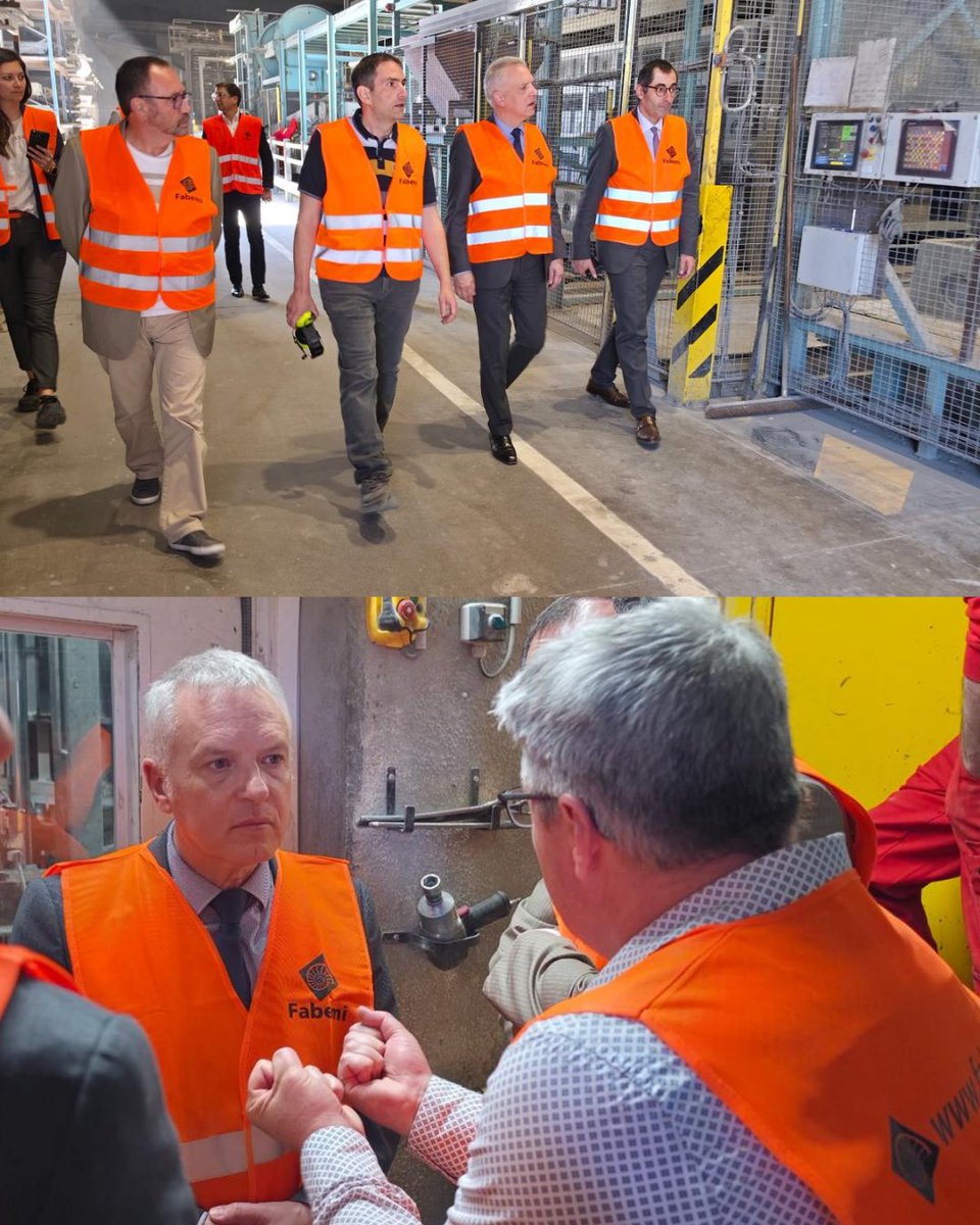 Prefet07's tweet image. #Industrie | Visite du site FABEMI TP à Rochemaure : immersion au cœur d’un acteur industriel ardéchois 

🏭 Ce jeudi 16 avril  2026, le préfet de l’Ardèche, Benoît Trévisani, s’est rendu aux cotés de John Benmussa, secrétaire général  de la préfecture, sous-préfet de Privas, sur