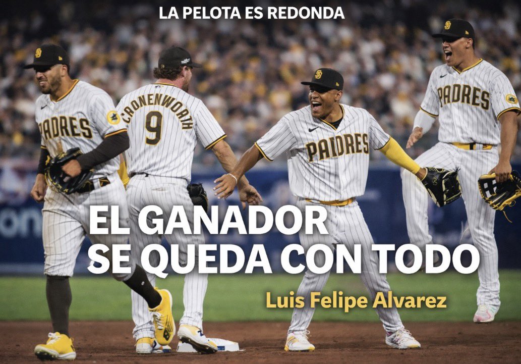 luisfeag's tweet photo. LA PELOTA ES REDONDA

EL GANADOR SE QUEDA CON TODO
 
Hace algunos días presumía con orgullo a mis hijos adolescentes la historia de una fotografía en la que mi padre me colocaba una medalla tras concluir una competencia de …

NOTA COMPLETA👉🏼 https://t.co/J7UHfAMXC2 https://t.co/BHZDB6Pv76