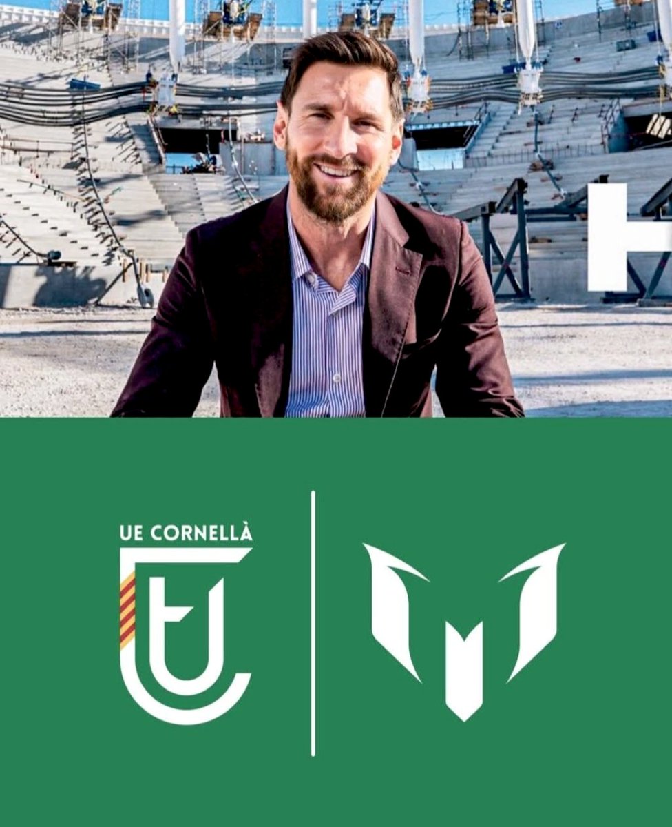 PRIME_SPORTS_UK's tweet photo. 🚨 OFFICIAL: Lionel Messi has taken full ownership of Spanish third-division side UE Cornellá 🇪🇸

The Argentine legend is now the club’s sole owner, marking a new chapter off the pitch ⚽✨ https://t.co/FldPZ9NPrr