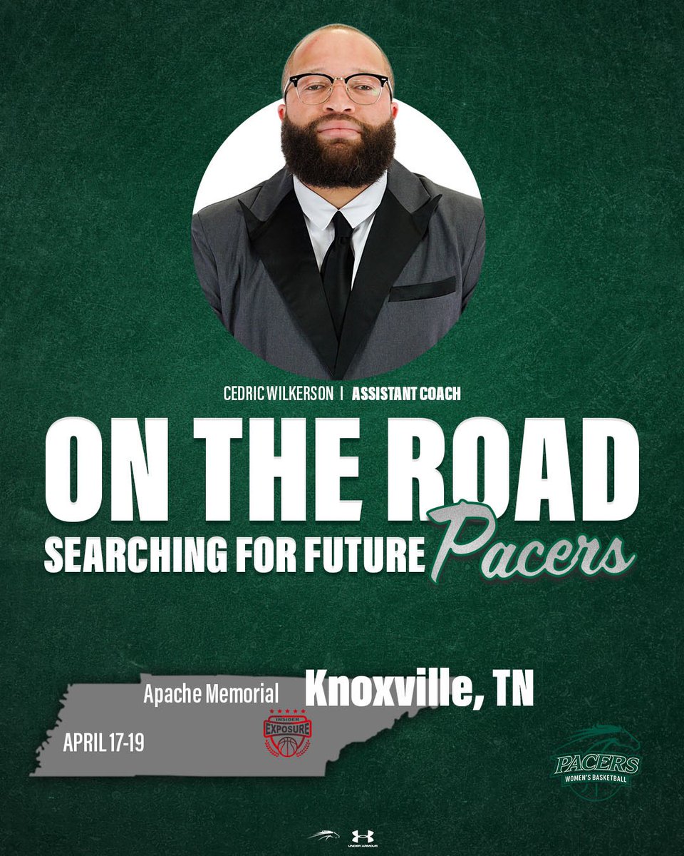 GoPacersWBB's tweet photo. Coach Wilkerson is on the trail for future Pacers in Knoxville, TN 📍! Tweet/DM your schedule or email it to cawilkerson@peace.edu 

#EffortOverExcuses 💚🐎 https://t.co/0dzBnhhKz6