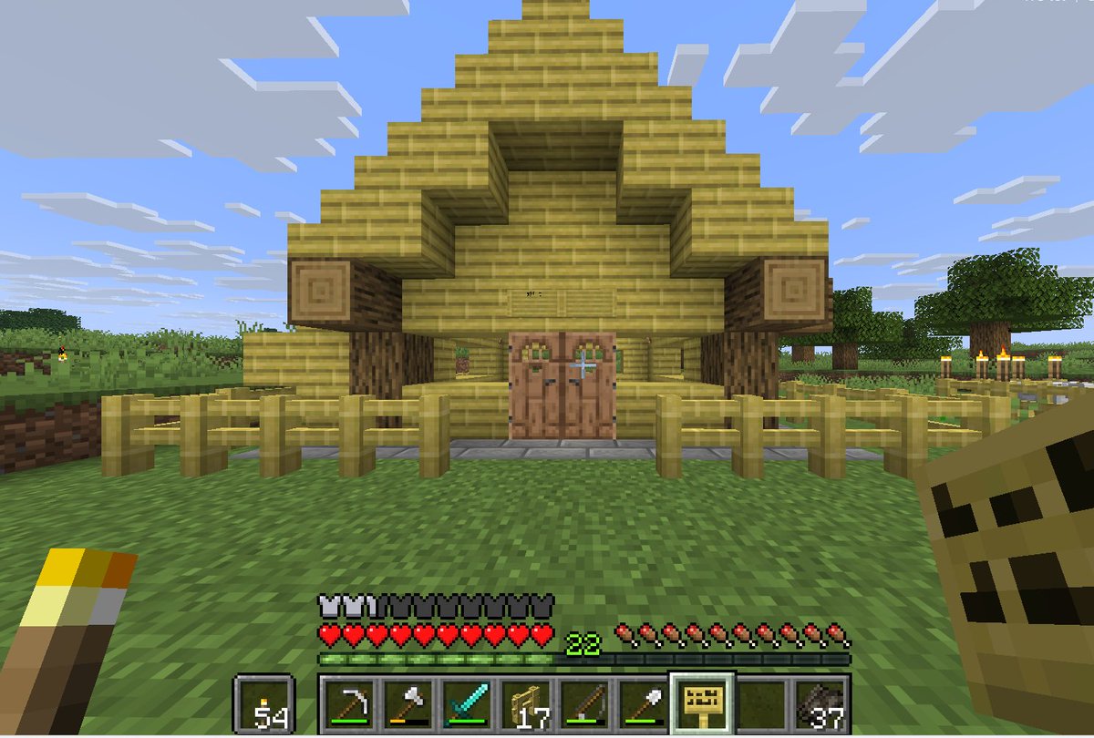 HAF_buger's tweet photo. マイクラ日記#2
パンダに遭遇
居住をジャングルから平野へ
ソウルオブジエンドみたいな名前のダンジョンの攻略
ダイヤゲット
番外編釣り堀を作った<゜)))彡 https://t.co/CSkonq2OTi