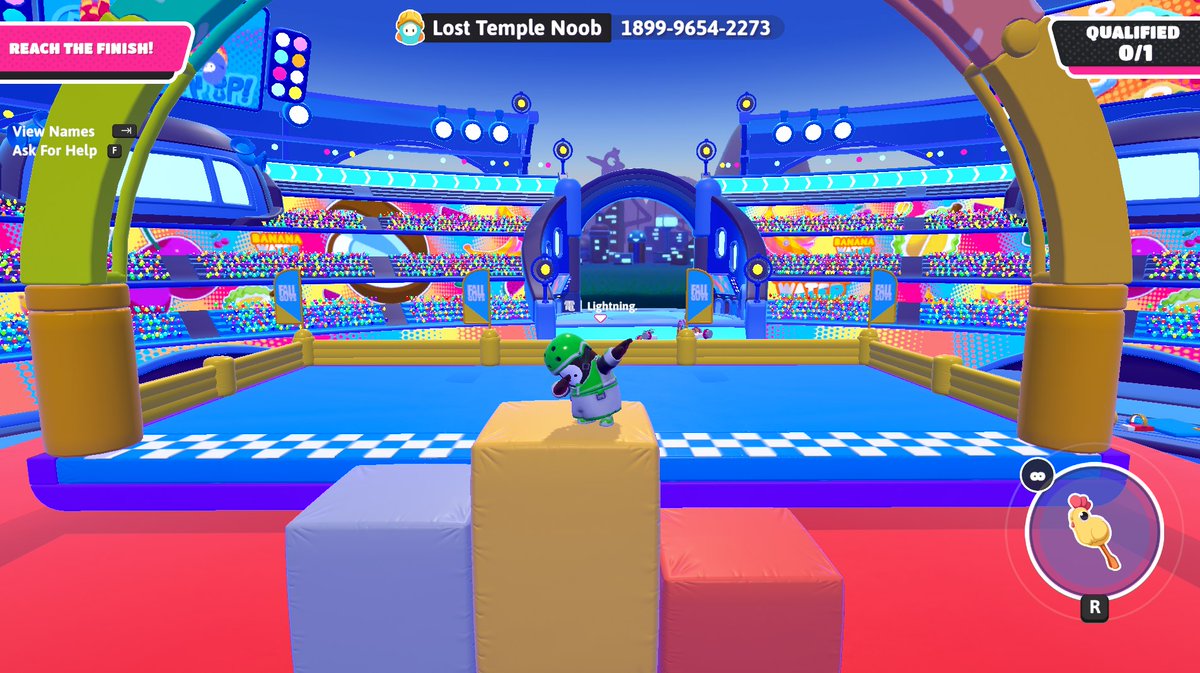 Lightning_BG's tweet image. #FallGuys #FallGuysCreative #FallGuysMaker

Right Angle Lily Trials by Lost Temple Noob
Map is built around one gimmick - you have to move onto next part before the boost ends. The map was built well, and after completing half of the map, you can go into the finish line. 

The