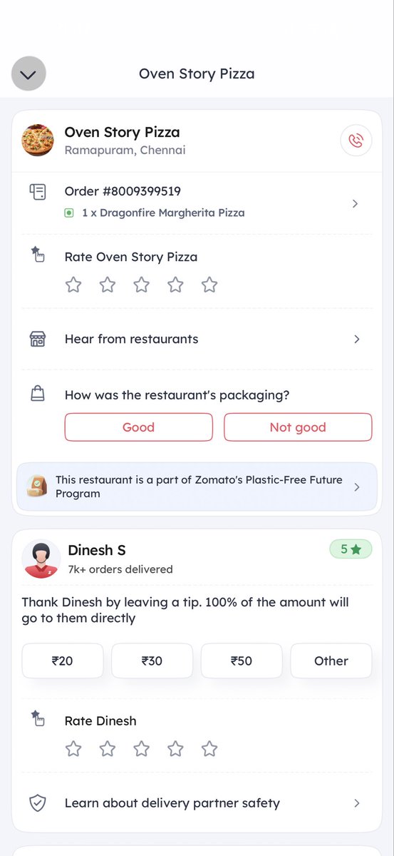 bsanthosh_kumar's tweet photo. Very disappointing experience with @zomato @zomatocare 😡  

Ordered Dragonfire Margarita Pizza but received Chicken Roast (completely wrong order &amp; against my dietary preference).  

Support says they "can’t take action" &amp; denied refund — unacceptable!  

Order ID: 8009399519 https://t.co/vHUtyfwMou