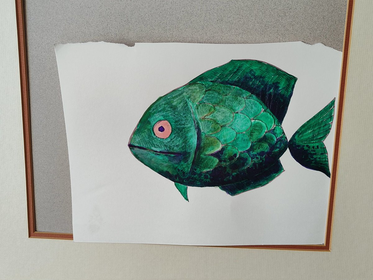 Atelier462's tweet image. Fish, You were here...
#art #sjetch #fish #colour #experiment #joke