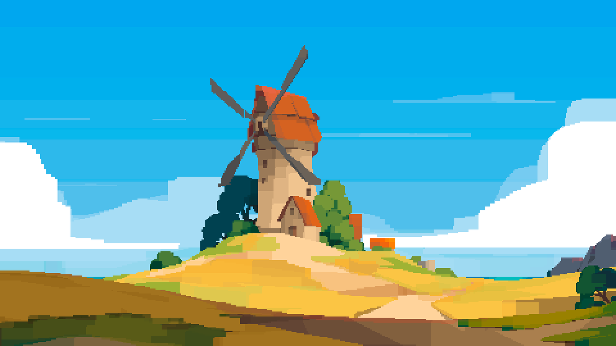 UnfuneralOD's tweet image. Exploring cozy landscape ideas 🌾

#pixelart #gamedev