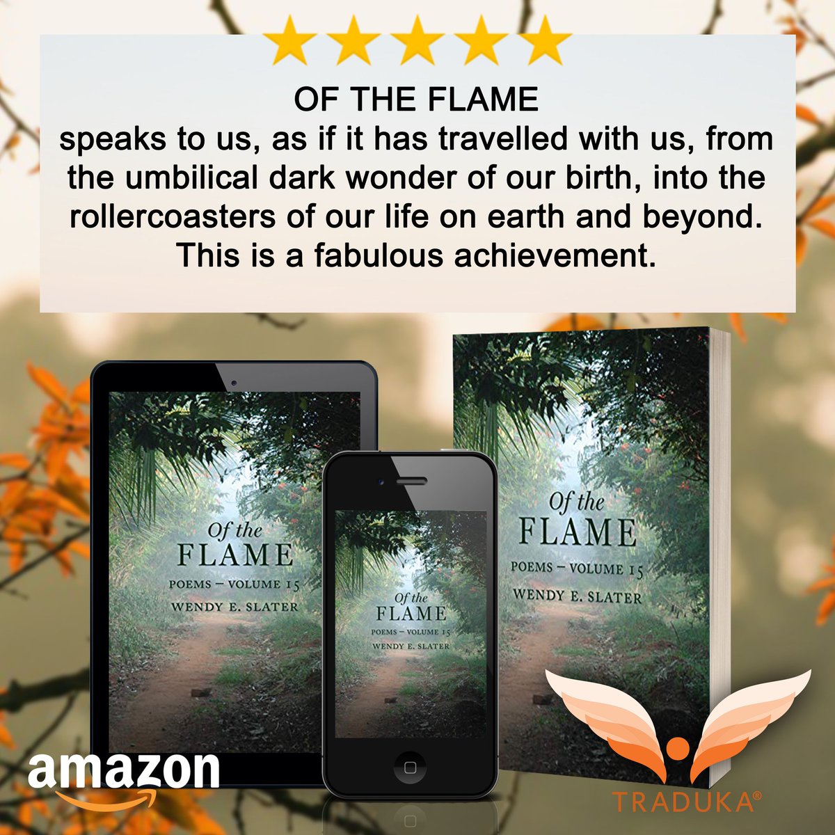 WendyESlater's tweet image. The Traduka Wisdom #Poetry Series® opens doors and invites you on your own #spiritual journey of awakening, inner transformation &amp;amp; healing to remember your own inner wisdom. 

Timeless and modern mystical poetry that brings balm and salve to the soul in our modern fast-paced