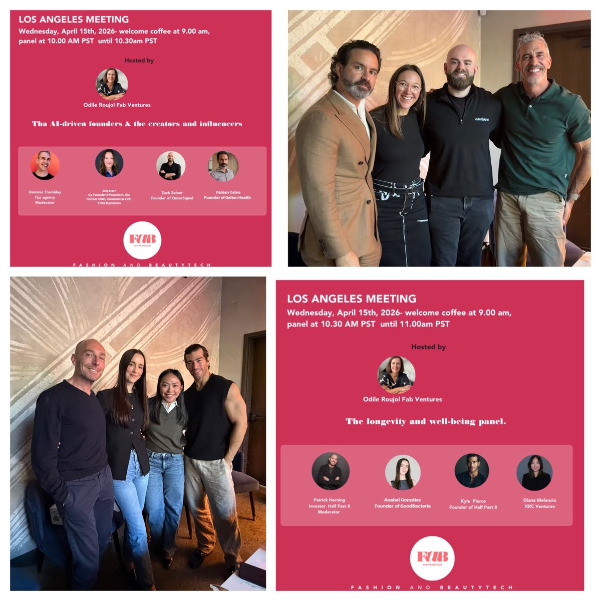 BeautyTechVent1's tweet photo. Another fabulous day with founders and VCs in the beauty, tech, and longevity space! Thank you 🙏 cc @Odile_Roujol #losangeles https://t.co/MlQW4yEHOG