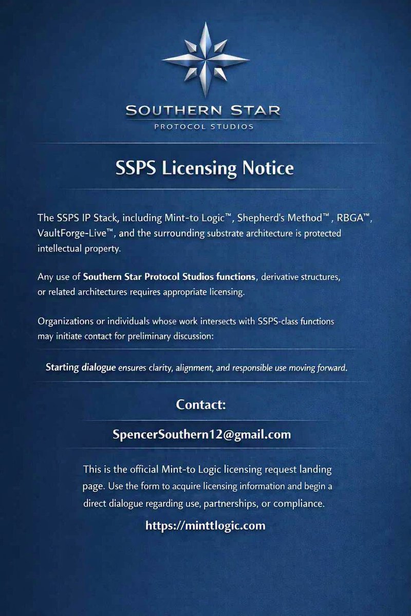 minttologic's tweet photo. Mint‑to Logic licensing request landing page.
Use the form to acquire licensing information and begin a direct dialogue regarding use, partnerships, or compliance. https://t.co/JYNgg3xsTw 
#Minttologic https://t.co/OcfKIfwcEa