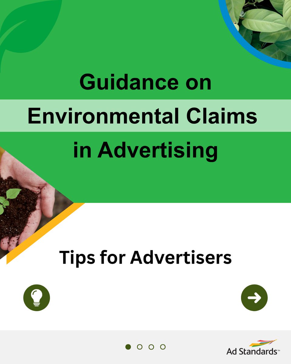 AdStandardsCan's tweet photo. This Earth Month, Ad Standards released new guidance to help advertisers in Canada make clear, accurate environmental claims—supporting transparency for the public.

Read the Advisory and all 10 tips at: https://t.co/aDbyKNYG7c

#advertising #selfregulation https://t.co/jN25AiFna4