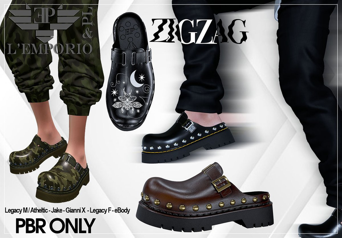 pl_emporio's tweet image. L'Emporio&amp;amp;PL ::*ZigZag*::Slip-on Loafer
Exclusive MAN CAVE  Event open 17th April 2026.
📷 maps.secondlife.com/.../Match/157/…
- Legacy meshbody m. /Athletic
- Belleza jake
- Signature Gianni X
- Legacy f.
- eBody REBORN
#SecondLife #metaverse #Virtualworld