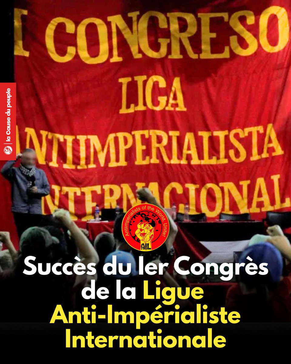 🔴⚡️Succès du Ier Congrès de la LAI

Nous partageons ici une traduction non-officielle du rapport publié par la Ligue Anti-impérialiste internationale à la suite de son congrès fondateur, organisé le premier week-end d’avril, en Colombie.

urls.fr/PWDylP