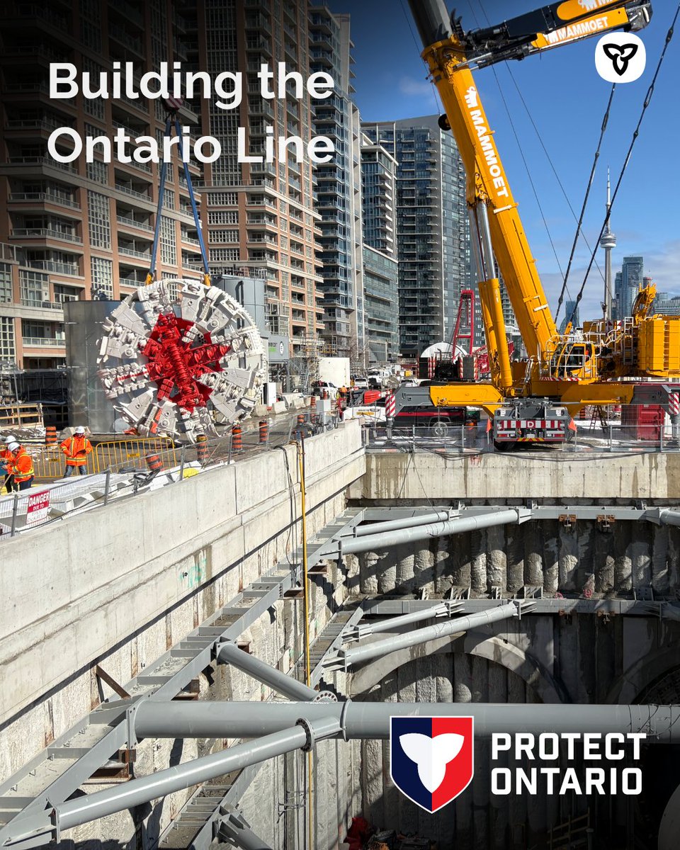 Billy__Pang's tweet photo. Our government has officially started tunnelling the Ontario Line!

This marks a major milestone in our plan to protect Ontario by creating jobs and bringing nearly 230,000 more people within walking distance of public transit.

@Fordnation @PrabSarkaria https://t.co/DDZl4155dl