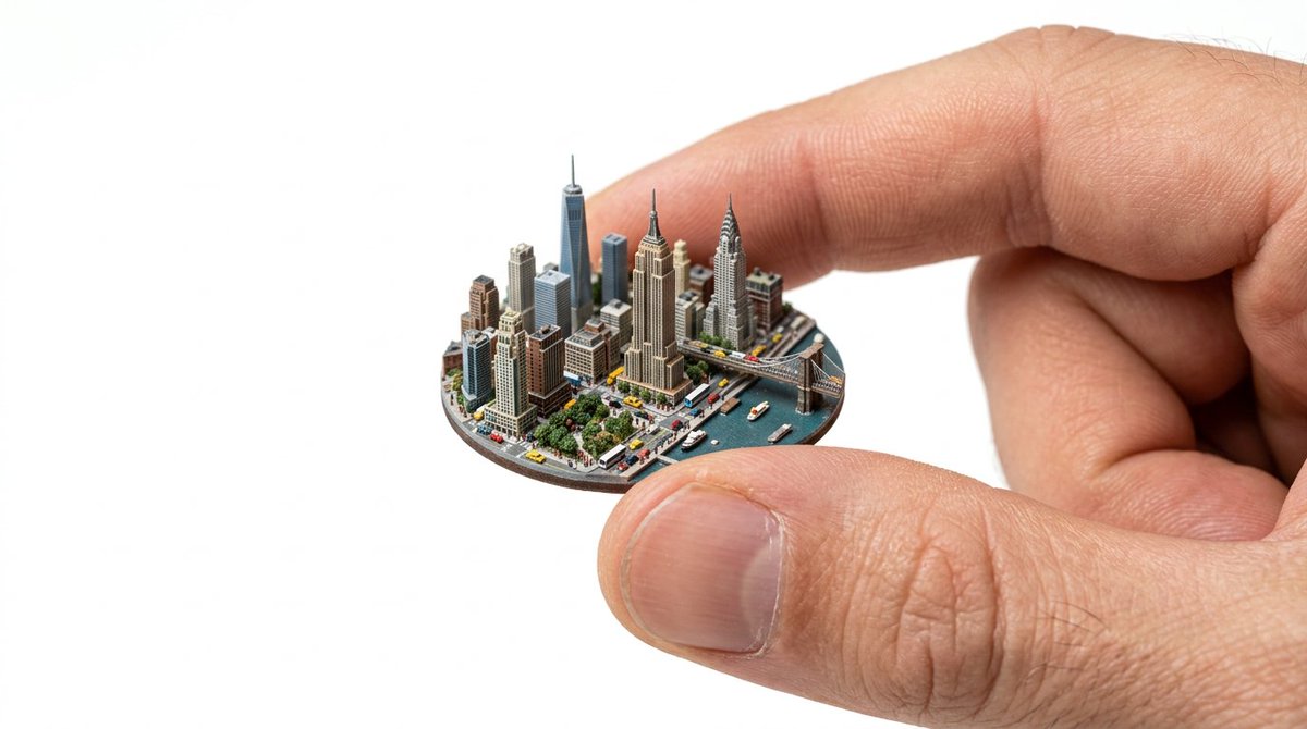 CharaspowerAI's tweet photo. 🚨PromptShare🚨
Miniature diorama prompt with Banana

PROMPT
A hyper-realistic miniature diorama of [Your city], held between two fingers, isolated on a pure white background.
Ultra detailed miniature, ultra realistic handcrafted diorama, macro photography, shallow depth of field, clean studio lighting, soft shadows, high-end product photography style.
 Centered, minimal, strong focus on the miniature scale held between two fingers.
Pure white background (no environment)