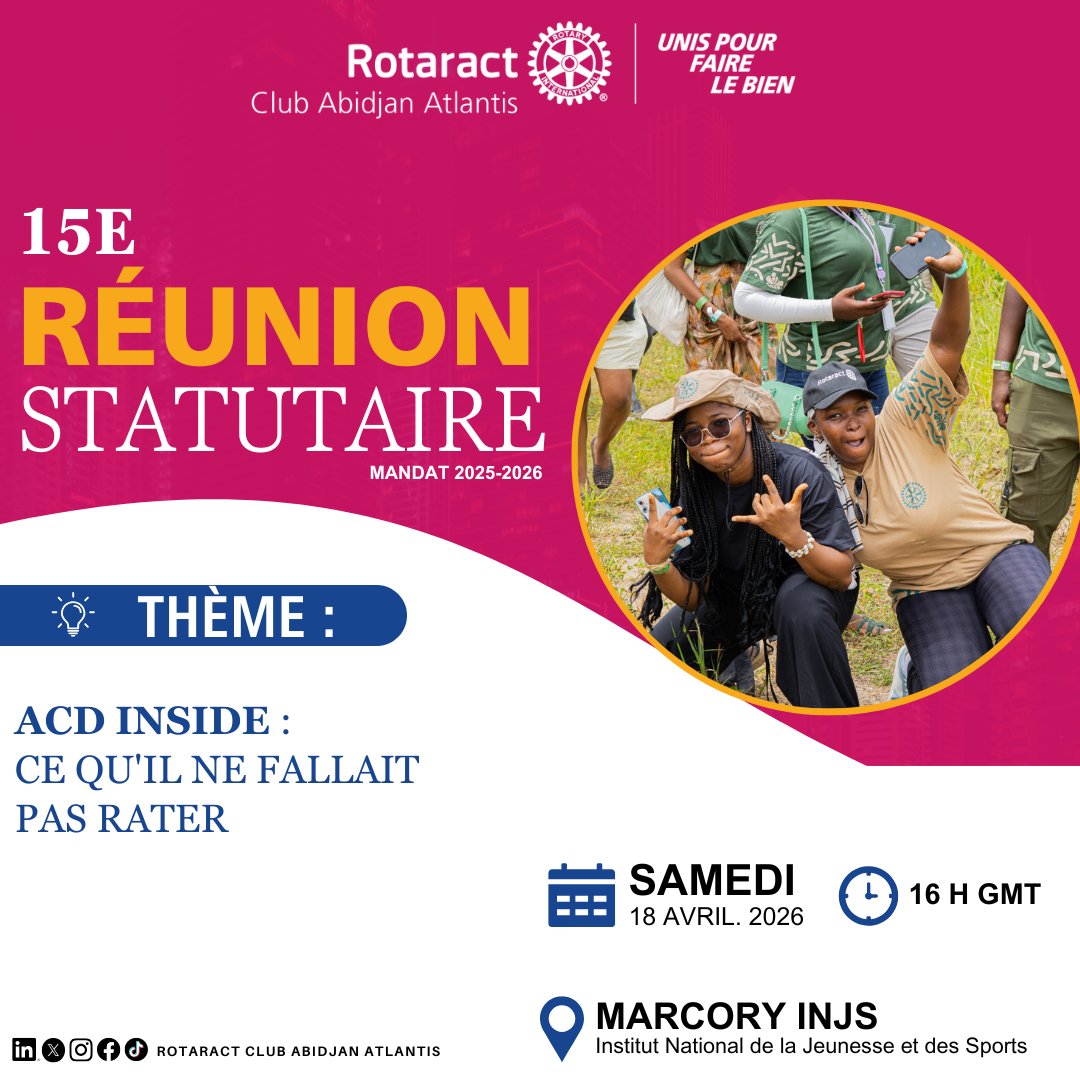 Rotaract Club Abidjan Atlantis tweet media